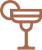 Un logotipo marrón y negro