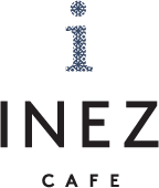 a logo with blue letters