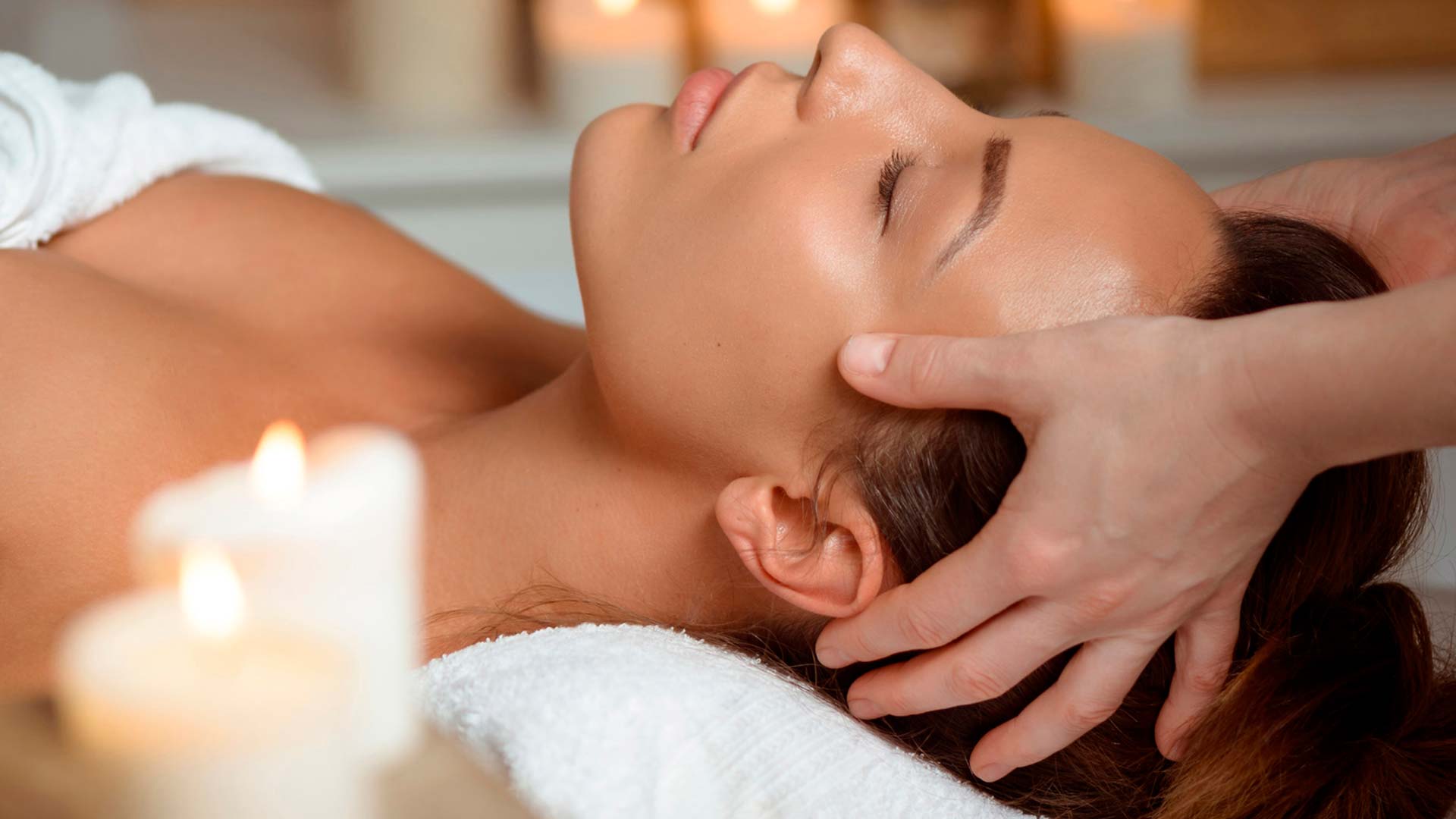 a woman receiving a massage